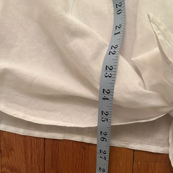 Chico's Ivory Tunic with Taupe and Silver Accents Size 1 - Picture 11 of 12